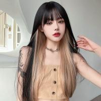 ราคา การจัดส่งที่รวดเร็ว 68 ซม ชุดวิกผมยาวตรง ไฮไลท์ ผ้าลินิน สีดํา สีเทา สําหรับผู้หญิง วิกผมลอนยาว วิกผมผู้หญิง วิกผมตรงวิกผมยาวหน้าม้า กผมยาว วิกผมยาวตรง วิกผมหน้าม้า วิกผมแฟนซี วิคผมยาว วิกคาดผม ผมตรง 