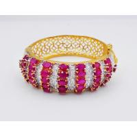 ราคา Thai Jewelry กำไล ข้อมือ ผู้หญิง พลอย ทับทิม แดง เพชรสวิส งานชุบทองไมครอน ชุบเศษทองคำแท้ 96 5 ทองหุ้ม ทองชุบ เกรดพรีเมี่ยม เครื่องประดับ (9475957615)