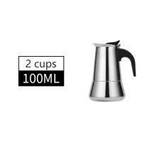 ราคา Stainless Steel Coffee Maker Coffee Pot Moka Pot Geyser Coffee Makers Kettle Coffee Brewer Latte Percolator Stove Coffee Tool (10556205299)