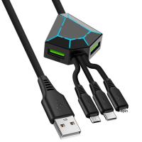 ราคา Top Bull ที่ชาร์จสายเคเบิลโทรศัพท์ชาร์จเร็วสายชาร์จสำหรับอุปกรณ์หลายเครื่องชาร์จเร็วสายชาร์จ5 In 1พร้อมไฟ Led สำหรับ Iphone สายเครื่องชาร์จความเร็วสูงสูง (20579381956)