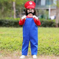 ราคา ชุดครอบครัวมาริโอ้บทบาทซูเปอร์มาริโอ้ชุดแสดงเต้นรำชุดแสดงกางเกงเอี๊ยมชายหญิงชุดเวทีเต้นรำ (20714508337)