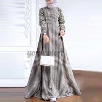 ราคา ชุดเดรสยาวสําหรับสตรีชาวมุสลิมแขนยาวพิมพ์ลายขนาดใหญ่ (15175567675)