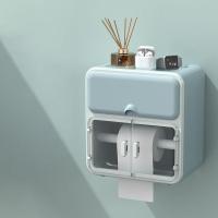 ราคา TH MIN จัดส่ง 3 ถึง 5 วัน กล่องทิชชู่ กล่องใส่กระดาษชำระ ติดผนังไม่ต้องเจาะ กันน้ำ ใส่ได้ทั้งทิชชู่แบบม้วนและแบบแผ่น tissue box กล่องทิชชู่แบบใส กล่องกระดาษทิชช (18945175584)