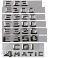 ราคา Chrome Trunk Letters Badge Emblem Emblems for Mercedes Benz E43 E53 E55 E63 AMG E200 E250 E300 E320 E350 E400 E180 4MATIC CDI (20849748317)