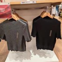 ราคา UNIQLO เสื้อสเวตเตอร์ถักแขนยาวครึ่ง461033สำหรับผู้หญิงชุดสวมใส่ของ Leo Youjia ขนแกะเมอริโนห้องลองเสื้อ (20333691367)