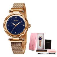 ราคา SUNKTA Brand Luxury Women Watches Black Ceramic Diamond Ladies Watch Waterproof Quartz Wristwatch Relogios Femininos Clock Gift (19981983200)