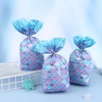 ราคา เขา 25ชิ้นกระเป๋า Treat ลูกกวาดบิสกิตถุงซานตานางเงือกกระเป๋าใส่ของหางนางเงือก (19227563666)