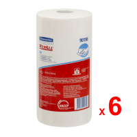 ราคา WYPALL ผลิตภัณฑ์เช็ด ไวป์ออลล์ เอ๊กซ์ 60 ไวเปอร์ รหัสสินค้า 90196 สินค้าคิมเบอร์ลี่ย์ คล๊าค ผลิตจากเยื่อกระดาษ และโพลีโพรพิลีน 6 ม้วน ม้วนละ 80 แผ่น (21165312002)