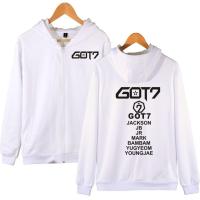 ราคา Kpop Got7 เสื้อแจ็คเก็ตกันหนาวมีฮู้ดแต่งซิปสําหรับผู้ชาย (19898362829)