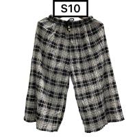 ราคา กางเกงผู้หญิง กางเกงขายาว กางเกง กางเกงลายสก็อต ขา7ส่วนผ้าพริ้วสวย ใส่สบาย (19932774581)