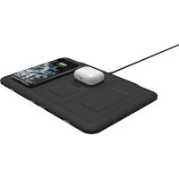 ราคา mophie 4 in 1 Wireless Charging Mat for Apple iPhone AirPods Watch Samsung Galaxy Google Pixel and All Qi Enabled Devices Additional USB A Port Intuitive Design Includes Apple Watch Adapter (159239625
