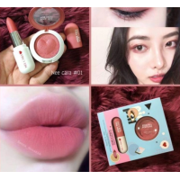 ราคา Nee Cara N402 อายแชโดว์ดินน้ำมัน ลิปสติกเนื้อแมท โทนส้มอิฐ (14900821924)