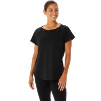 ราคา ASICS WOMEN MESH PANEL TRAINING SS TOP WOMEN TRAINING เสื้อ ผู้หญิง เสื้อ เสื้อคอกลม ของแท้ PERFORMANCE BLACK (19755332336)