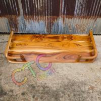 ราคา CTC หิ้งพระไม้สัก หิ้งพระติดผนัง หิ้งพระแบบแขวน 100 38 ซม ยาว ลึก สีเคลือบใส (12733133565)