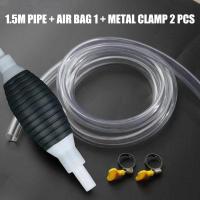 ราคา Multifunction Liquid Sucker Pump Manual Fuel Transfer Pump Gasoline Transfer Pump Portable Fuel Syphon Pump for Gas Gasoline Petrol Diesel Oil Liquid Water Fish Tank (20478827111)