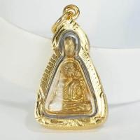 ราคา จี้ หลวงพ่อเงิน หลวงพ่อเงินพิมพ์นิยม หลวงพ่อเงินจอบเล็ก พระหลวงพ่อเงิน จี้พระหุ้มเศษทอง กันน้ำ Thai Amulet รุ่น WGJ 098 (334373464)