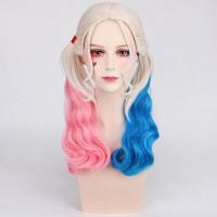ราคา Movie Suicide Squad Harley Quinn cosplay costume clown female fitness pants stage performance suit with wig s and stockings (16078278144)