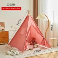 ราคา เต็นท์เด็กแบบพกพาเต็นท์เด็กในร่มบ้านเล่นกลางแจ้งสำหรับเด็กผู้หญิงปราสาทห้องเล่นเด็กผ้าใบคอตตอนเต็นท์เด็กอินเดีย (21171109414)