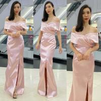 ราคา S 3XL ชุดราตรี Maxiผ้าดัชเชสอัดกาวไขว้อก เขาเเล้วนะคะ ทรงเปิดบ่า กระโปรงหางปลาผ่าหน้า ทรงนี้เรียบหรู (11746399521)