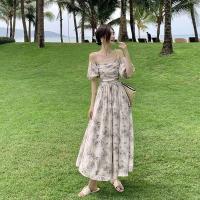 ราคา Piaopiao ชุดเดรสสตรีชุดเดรสเอวสูงสไตล์ล้วนจั๊มสูทกระโปรงสายเอี๊ยมเอวไหล่ข้างเดียวพิมพ์ลายแฟชั่น (19627751095)