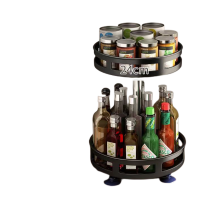 ราคา ชั้นวาง ชั้นวางเครื่องปรุงหมุน360องศา ชั้นวางเอนกประสงค์ เครื่องปรุงรสแบบหมุนได้ หมุนได้ 360 องศา ถาดเก็บเครื่องสำอาง ชั้นวางของครัว (18729247076)