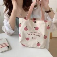 ราคา กระเป๋าผ้าใบขนาดเล็กสำหรับผู้หญิงกระเป๋าใส่อาหารสไตล์ญี่ปุ่นกระเป๋าถือกระเป๋าใส่ข้าวกลางวันพีชกระเป๋าถือนักเรียนขนาดเล็กแบบเกาหลีผ้าคอตตอนกระเป๋าเบนโตะสำหรับปิกนิกเดินทาง (21170597356)