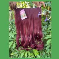 ราคา แฮร์พีช hairpiece แฮร์พีช calawigs ชิ้นหนาพิเศษไหมด้านเหมือนผมจริง แฮร์พีชปลายงุ้ม รหัส S8912L กว้าง26cm ยาว55cm (7166950300)