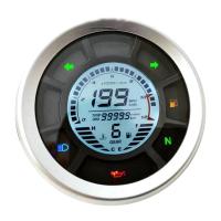ราคา Universal LCD Digital Speedometer Odometer Tachometer Cylinders Gear Odometer Tachometer Trip Meter for (20724661871)