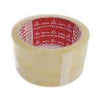 ราคา เทปกาว OPP เทปปิดกล่อง ยี่ห้อ Delta สีน้ำตาล สีใส 48x45mm 1 ม้วน (8711475710)