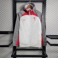 ราคา Liverpool coat windbreaker 23 24 hooded training suit long sleeved pre match sports jacket windproof football uniform (20827520365)