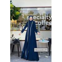 ราคา ชุดเดรสผ้าชีฟอง ชุดเดรสทรงอบาย่าห์ เดรสยาว เดรสมุสลิม เสื้อผ้าแฟชั่นมุสลิม แม็กซี่เดรส (20407328151)