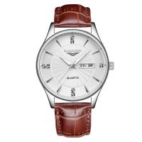 ราคา Ready Guanqin genuine watch mens waterproof luminous calendar mens watch steel belt simple casual ultra thin mens watch quartz watch (19926327506)
