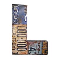 ราคา ป้ายชื่อร้าน ป้ายตัวอักษร ป้ายอักษรสังกะสีวินเทจ A Z ปั๊มนูน สูง 33 ซม (15617157367)