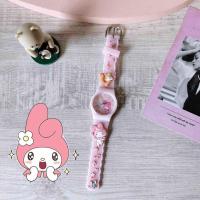 ราคา นาฬิกาเด็กนาฬิกาแฟชั่นลายการ์ตูน Sanrio Kuromi Cinnamoroll สำหรับเด็กผู้ชายและเด็กผู้หญิง สีรุ้งซิลิโคนสำหรับเด็กน่ารักกันน้ำ (20975830871)