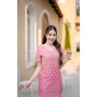 ราคา ทักแชทก่อนสั่งซื้อ ชุดเดรสทำงาน ชุดเดรสผู้หญิง ชุดคุณครู ชุดทำงานผู้หญิง เดรสลายไทย ชุดทำงานลายไทย (19361459347)