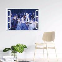 ราคา Disney Frozen Anime Figure Anna Elsa Olaf Wall Stickers Room Decoration for Kids Room Living Room Kindergarten Birthday Gifts (18322959787)