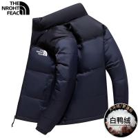 ราคา North Face แบบไดนามิกเสื้อขนเป็ดผู้ชาย2022ฤดูใบไม้ร่วงและฤดูหนาวแบบสั้นแบบหลวมๆหนา Warm คอตั้งเป็ดสีขาวเสื้อขนเป็ด (17125641882)