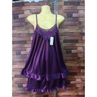 ราคา ชุดนอนผ้าแพรสายเดี่ยว เนื้อผ้าบางเบาใส่สบาย (16629583943)