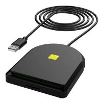 ราคา Sim Card Reader USB CAC Card Reader Micro Card Reader Adapter SIM Card IC Bank Chip Card Reader Compatible with Windows MacOS and Linux enhanced (17239084049)