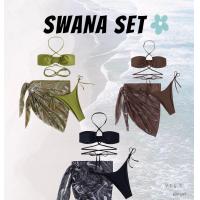 ราคา Swana set เซต3ชิ้น มี3สี เขียว น้ำตาล ดำ (17155793119)