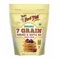 ราคา Bobs Red Mill Organic 7 Grain Pancake Waffle Mix Whole Grain บ๊อบส์ เรด มิลล์ ออร์แกนิค แพนเค้ก วาฟเฟิล โฮลเกรน 850g (14521086056)