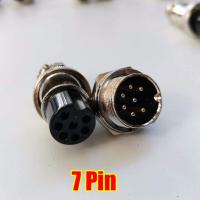 ราคา หัวแจ็คคอนเนคเตอร์เหล็ก GX 16 Plug connector คอนเน็คเตอร์ 16mm GX 16 มี 2345678 pin ราคาต่อชุด ตัวเมียต่อลอย ตัวผู้แบบขันเกลียว (17337335347)