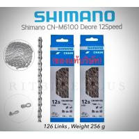 ราคา โซ่จักรยาน Shimano 12sp CN M6100 Deore Chain 126 Links สินค้าบริษัท (16930303412)