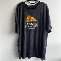ราคา ส่งฟรี เสื้อยืดมือสอง สีดำ ลายพิซซ่า อก 44 นิ้ว ยาว 30 นิ้ว (20478225017)