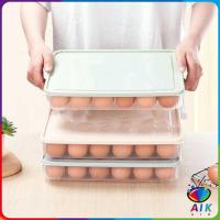 ราคา AIK กล่องเก็บไข่ ที่เก็บไข่ กันกระแทก เก็บได้24ฟอง คละสี egg storage box มีสินค้าพร้อมส่ง (19639046399)
