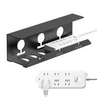 ราคา Under Desk Cable Tray Self Adhesive Cord Organizer Desk Wire Management Sturdy Spacious Self Adhesive Under Table Wire Management Tray For Home Offices Work Space suitable (20471576610)