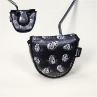 ราคา Universal personality skull golf club cover club head cover size semi circular big head putter cover ball head cap cover (18828111994)