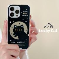 ราคา เคสโทรศัพท์กระจกการ์ตูนแมวกวักนำโชคสำหรับ IPhone 14 13 12 11 Pro Max X XS MAX ฝาหลังนิ่ม (18387354722)