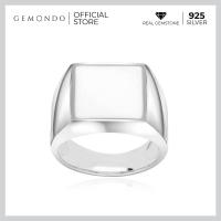 ราคา Gemondo แหวนผู้ชายเงินแท้ 925 ประดับหินอาเกต White Agate หรือโมรา ดีไซน์คลาสสิค แหวนพลอย แหวนหิน แหวนคลาสสิค โมเดิร์น (10053606456)