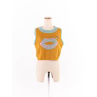 ราคา Kloset เสื้อครอปไหมพรมแขนกุด แต่งปักลูกปัด Preloved (20613880200)